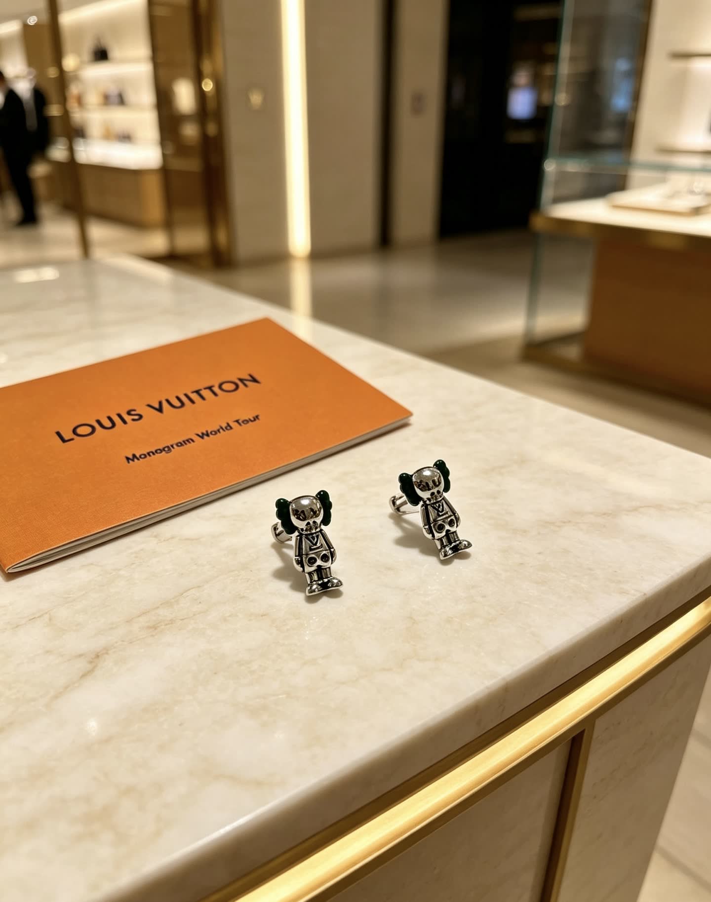 Louis Vuitton Monogram World Tour Earrings